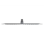 HSK Kopfbrause superflach eckig 25 x 25 cm - chrom