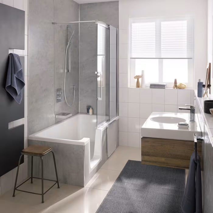 HSK Dusch-Badewanne Dobla 160 cm Einstieg links