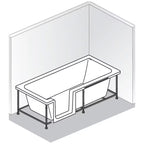 HSK Dusch-Badewanne Dobla 160 cm Einstieg links