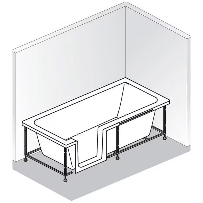 HSK Dusch-Badewanne Dobla 160 cm Einstieg links
