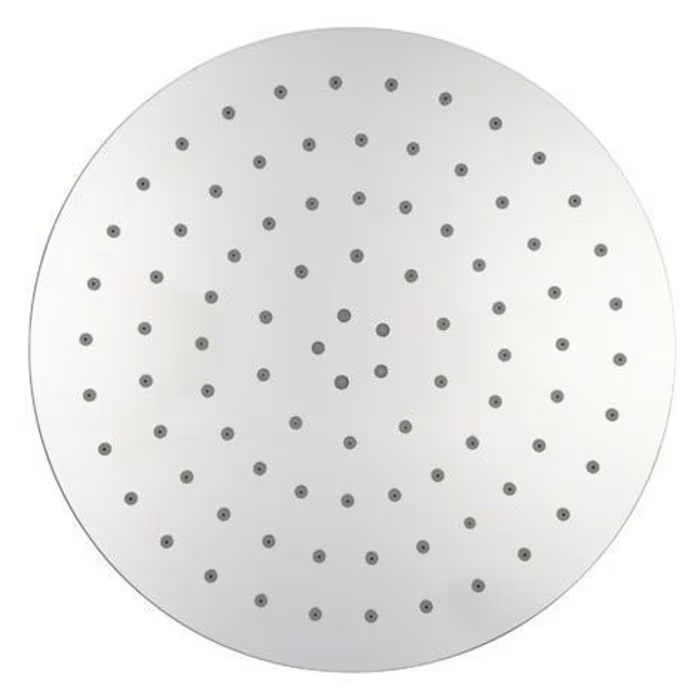 HSK Softcube Duschpaneel Kopfbrause flach und rund 30 cm - verspiegelt edelstahl poliert