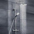 HSK Shower-Set Modell RS 100 Thermostat - Kopfbrause flach - rund 25 cm - chrom