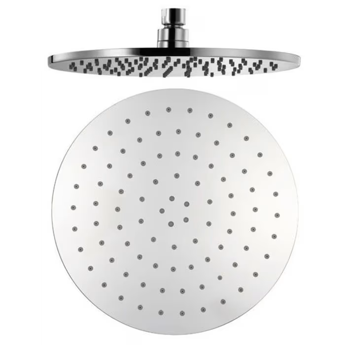 HSK Shower-Set Modell RS 200 Thermostat für Badewanne mit Kopfbrause flach und rund 30 cm
