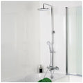 HSK Shower-Set Modell RS 200 Thermostat für Badewanne mit Kopfbrause flach und rund 30 cm