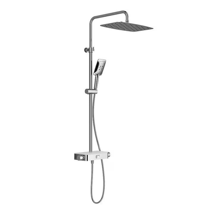 HSK RS Softcube Shower-Set AquaSwitch mit Thermostat und Kopfbrause 30 x 20 cm - weiß