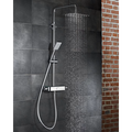 HSK RS Softcube Shower-Set AquaSwitch mit Thermostat und Kopfbrause 40 x 25 cm - schwarz