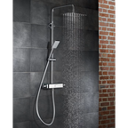 HSK RS Softcube Shower-Set AquaSwitch mit Thermostat und Kopfbrause 30 x 20 cm - weiß