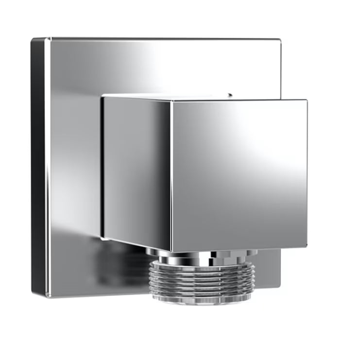 HSK Wandanschlussbogen eckig - Chrom