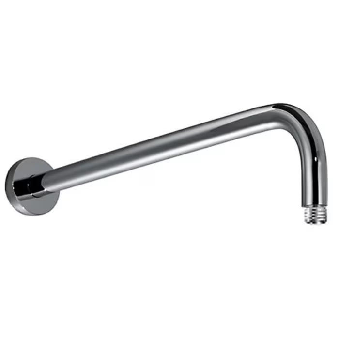 HSK Wandarm gebogen mit Rosette - Chrom