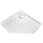 HSK Fünfeck-Duschwanne super-flach 100 x 100 cm mit Antislip