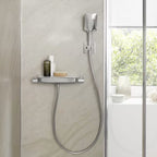 HSK Design-Handbrause AquaSwitch Softcube mit Brauseschlauch und Halterung