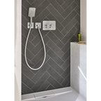 HSK Design-Handbrause AquaSwitch Softcube mit Brauseschlauch und Halterung