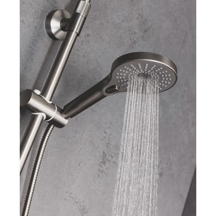 HSK Design-Handbrause AquaXPro - gunmetal gebürstet