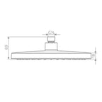 HSK AquaXPro Kopfbrause 25 cm - chrom