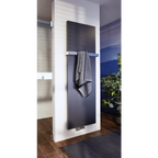 HSK Atelier Line Badheizkörper 45,6 x 180,6 cm mit Mittelanschluss - Graphit-Schwarz