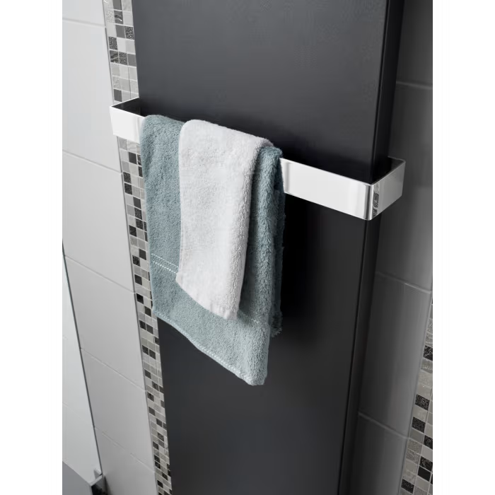 HSK Atelier Line Badheizkörper 45,6 x 180,6 cm mit Mittelanschluss - Graphit-Schwarz