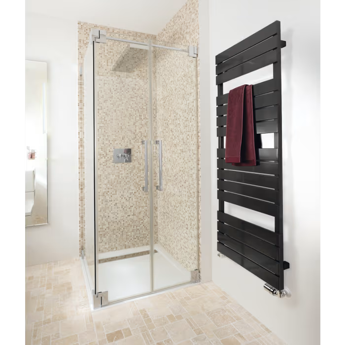 HSK Lavida Badheizkörper 55 x 152 cm Anschlüsse seitlich unten - Graphit-Schwarz