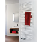 HSK Badheizkörper Premium 50 x 121,5 cm Mittelanschluss versetzt - Graphit-Schwarz