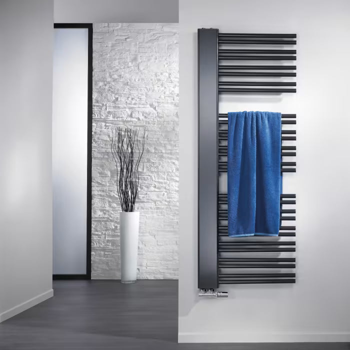 HSK Softcube Plus Badheizkörper 61 x 121 cm rechts offen - Graphit-Schwarz