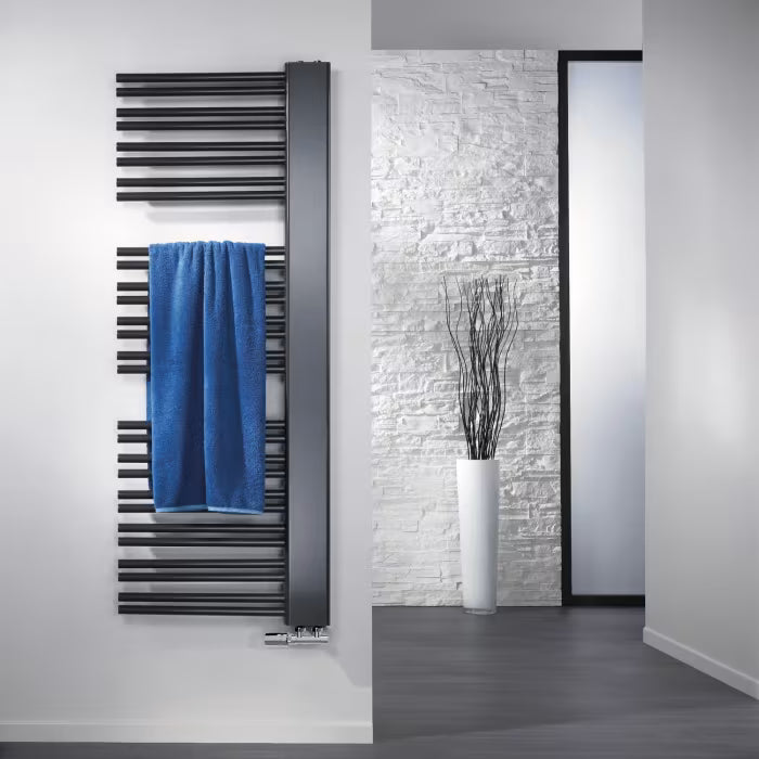 HSK Softcube Plus Badheizkörper 61 x 161 cm links offen - Graphit-Schwarz