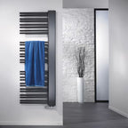 HSK Softcube Plus Badheizkörper 61 x 161 cm links offen - Graphit-Schwarz