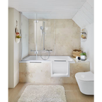 HSK Dusch-Badewanne Dobla 160 cm Einstieg rechts mit Antislip