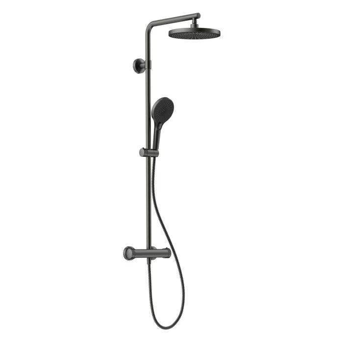 HSK AquaXPro 100 Thermostat mit Shower-Set 25 cm - gunmetal gebürstet