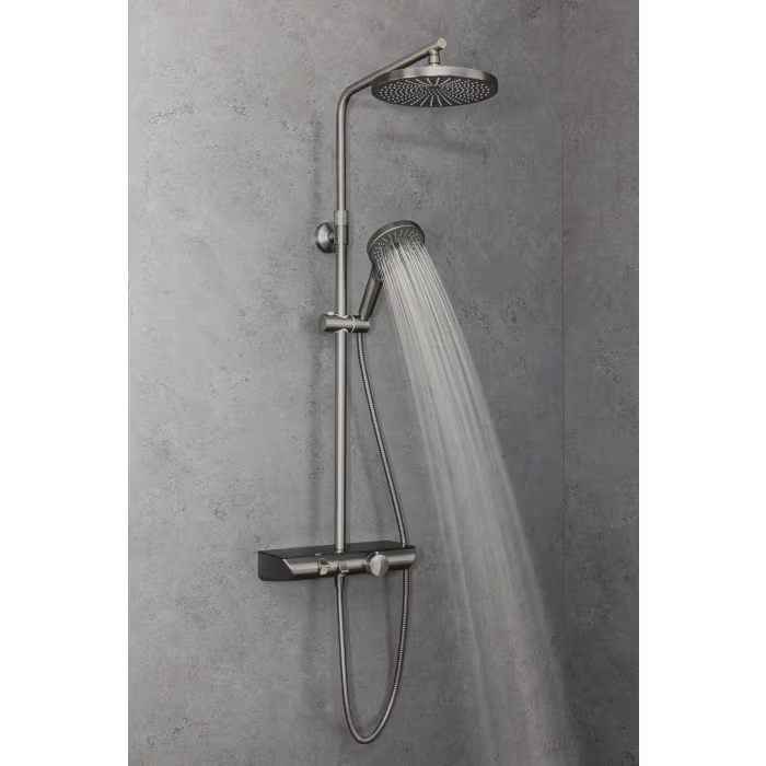 HSK AquaXPro 200 Thermostat mit Shower-Set - gunmetal
