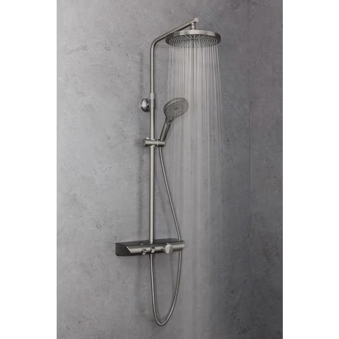 HSK AquaXPro 200 Thermostat mit Shower-Set - gunmetal