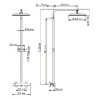 HSK RS Slim Thermostat mit Shower-Set - chrom