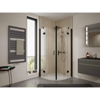HSK AquaXPro 100 Thermostat mit Shower-Set 25 cm - gunmetal gebürstet
