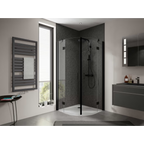 HSK AquaXPro 100 Thermostat mit Shower-Set 25 cm - schwarz matt