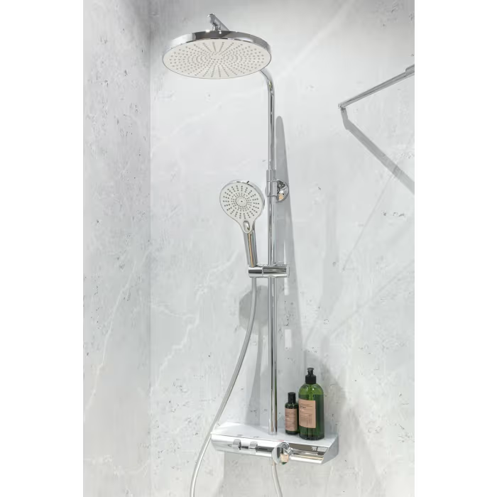 HSK AquaXPro 200 Thermostat mit Shower-Set - 25 cm - chrom