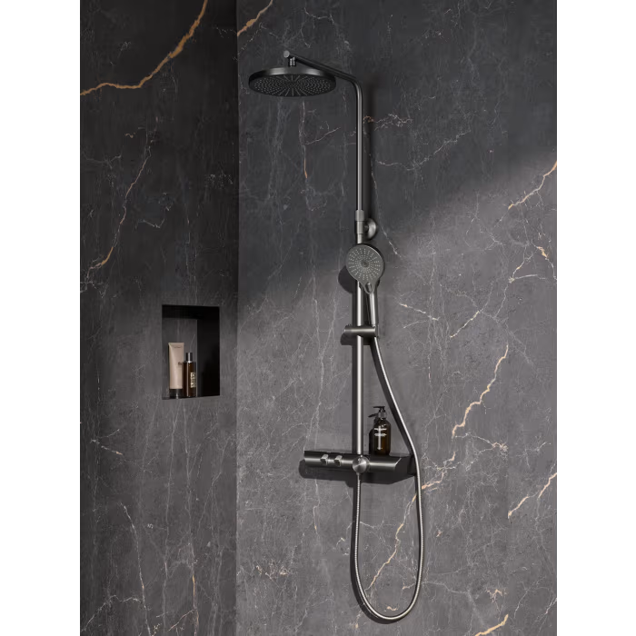 HSK AquaXPro 200 Thermostat mit Shower-Set - gunmetal