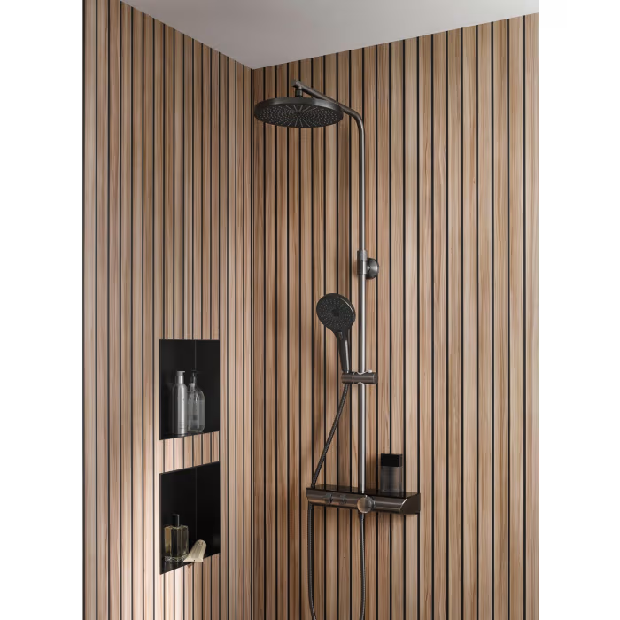 HSK AquaXPro 200 Thermostat mit Shower-Set - gunmetal