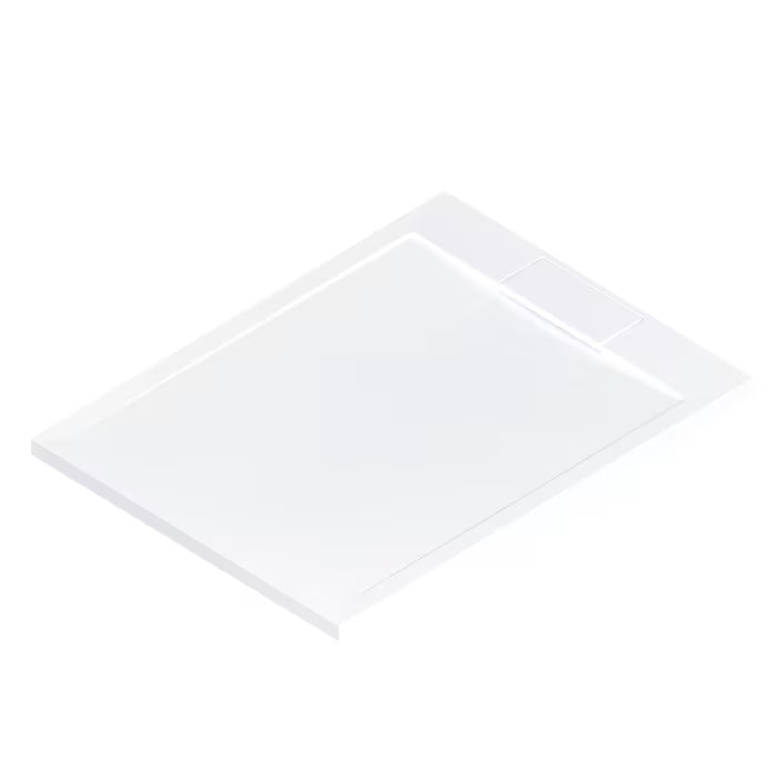 HSK Marmor-Polymer Duschwanne 100 x 140 cm superflach mit Randablauf
