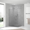 HSK RenoDeco Designplatte 100 x 255 cm - Sichtbeton - Cemento-Grau - Seidenmatt