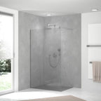 HSK RenoDeco Designplatte 100 x 255 cm - Sichtbeton - Cemento-Grau - Seidenmatt
