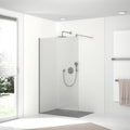 HSK RenoDeco Designplatte 100 x 210 cm - Feinstein - Stucco-Weiss - Struktur
