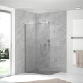 HSK RenoDeco Designplatte 100 x 210 cm - Feinstein - Aschgrau - Hochglanz