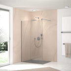 HSK RenoDeco Designplatte 100 x 210 cm - Feinstein - Vertino-Beige - Seidenmatt