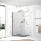 HSK RenoDeco Designplatte 100 x 210 cm - Marmor - Carrara-Weiss  - Seidenmatt