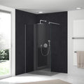 HSK RenoDeco Designplatte 150 x 255 cm - Feinstein - Graphit-Grau - Struktur