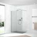 HSK RenoDeco Designplatte 150 x 255 cm - Marmor - Weiß-Grau - Struktur