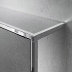 HSK RenoDeco Profile - Profil-Ecke 3D außen gerade - chromoptik