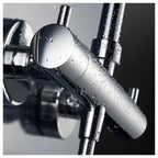 HSK Shower-Set Modell RS 200 mit Thermostat und Kopfbrause - flach und rund 30 cm