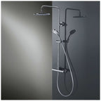HSK Shower-Set Modell RS 200 mit Thermostat und Kopfbrause - flach und rund 30 cm