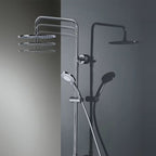 HSK Shower-Set Modell RS 200 mit Thermostat und Kopfbrause - flach und rund 30 cm