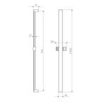 HSK AquaXPro Brausestange 100 cm - Chrom