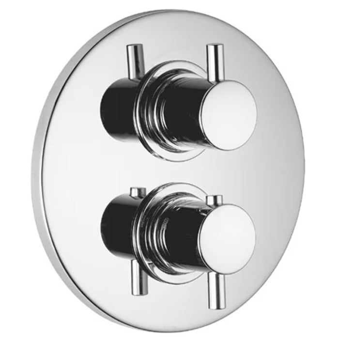 HSK UP-Sicherheitsthermostat rund mit 1 - 3 Abgängen - Chrom